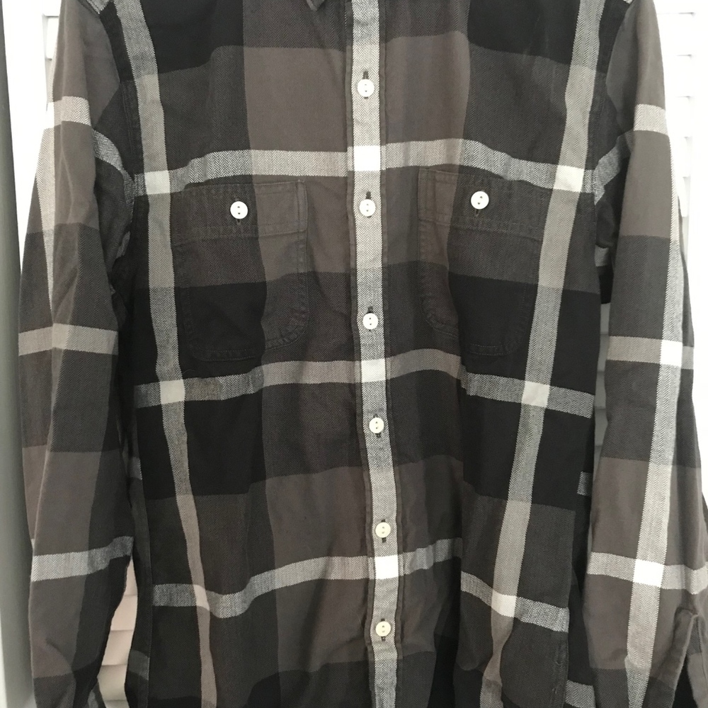 J Crew Midweight Flannel Shirt Plaid